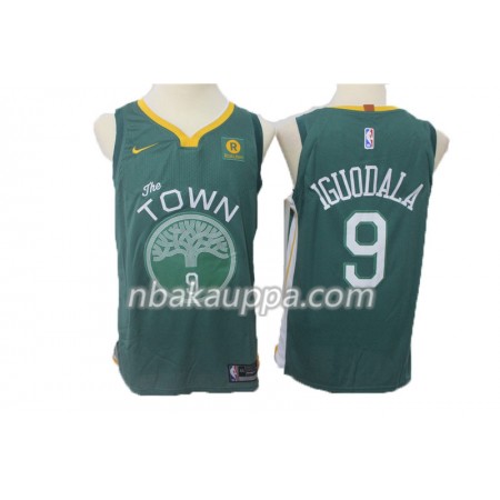 Golden State Warriors Andre Iguodala 9 Nike 2017-18 Vihreä Pelipaidat Swingman - Miesten